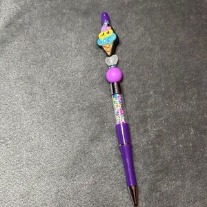 Purple Ice Cream Cone Pen